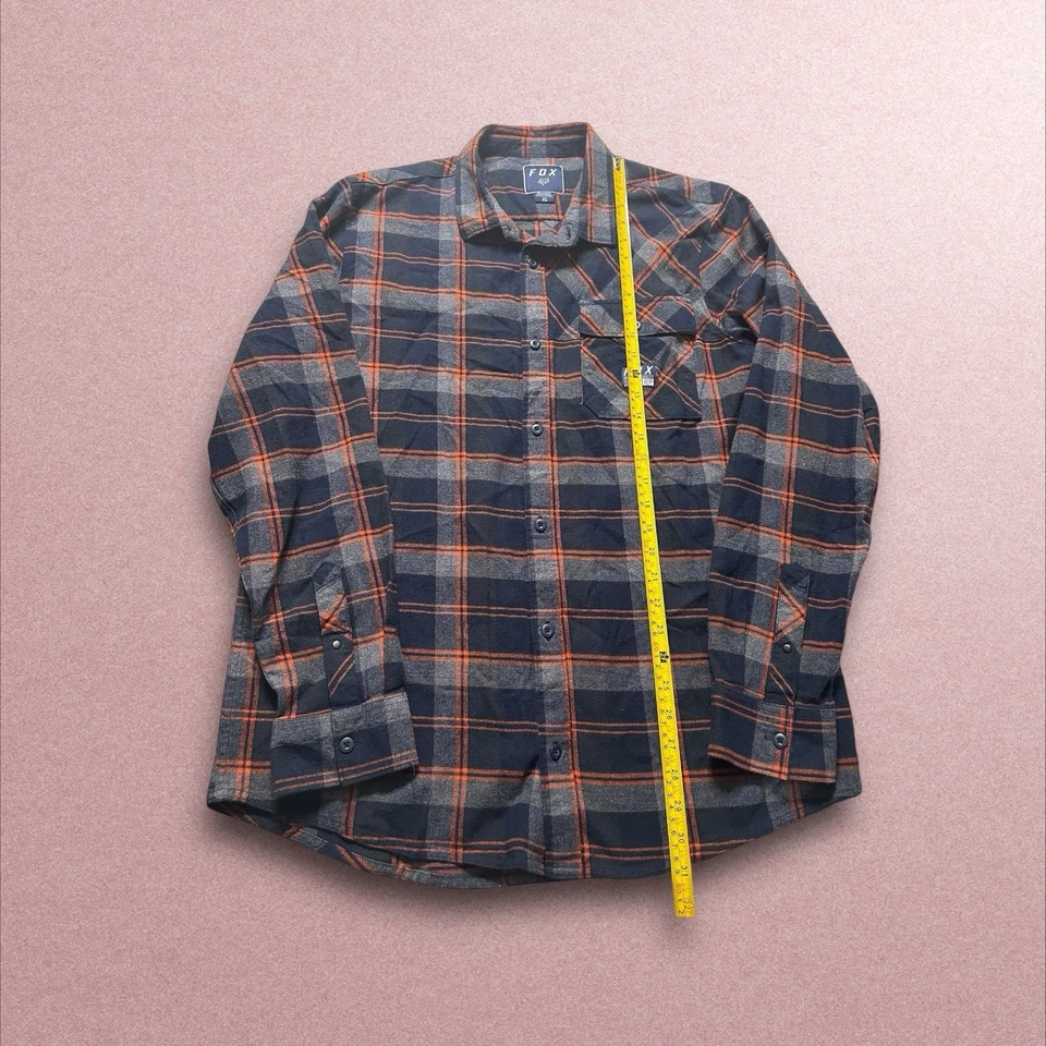 fox racing flannel shirt Mens XL plaid long sleeve button down gorpcore - Image 3 of 4