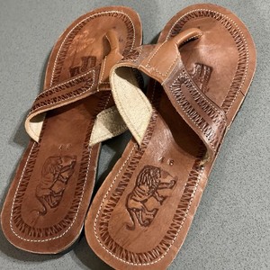 African Hand Made Sandals Mens 7 US 9 Made in Ghana by Kwame Baali Black Leather African Sandals for Men | eBay main image 3