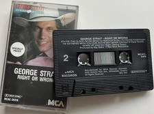 George Strait - Right or Wrong Cassette Tape VG C40