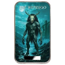 2026 - Monster Collection THE WENDIGO Limited Edition 1oz 999 Silver Color Bar