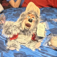 Disney Big Al Bean Bag Plush Walt Disney World Gray Red Tag 122-00082