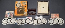 Vintage Antique Sawyer's Brown Bakelite View Master Deluxe Gift Pak 12 Slides