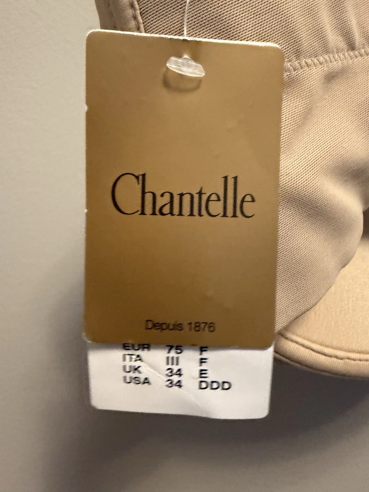 Sujetador Chantelle Talla 34DDD Nude 21360 Sin Tirantes Con Aros Vous et Moi Nuevo con Etiquetas A17 Foto 3 de 4
