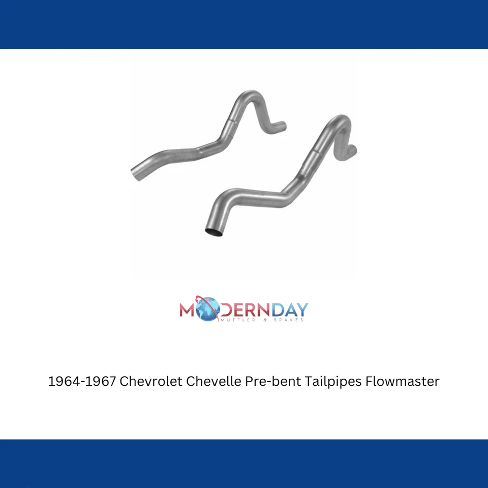 Chevrolet Chevelle 1964-1967 tubos de escape predoblados Flowmaster 15819 Foto 4 de 4