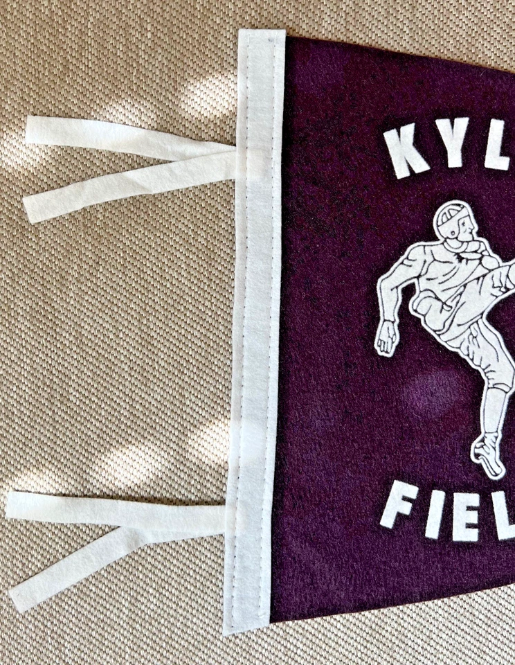 Texas A&M Kyle Field Costurado, Macio, Ótimo Estado, Vários Pennant/Bandeira Disponíveis - Imagem 3 de 4