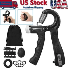 Hand Grip Strengthener Gripper Exerciser Finger Strength Forearm Power Trainer