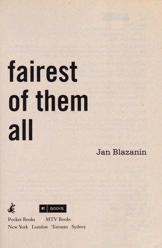 Fairest of Them All by Blazanin, Jan, Good Book