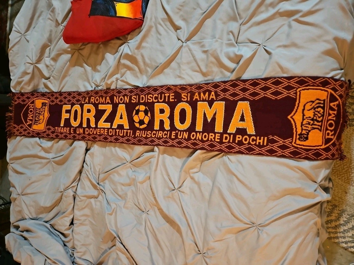 Vintage AC Roma Italy Football Soccer Scarf | eBay