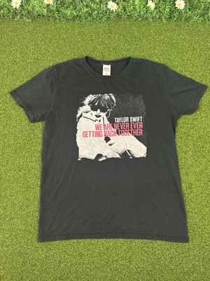 Taylor Swift We Are Never Ever Getting Back Together Black T Shirt Womens M RARE