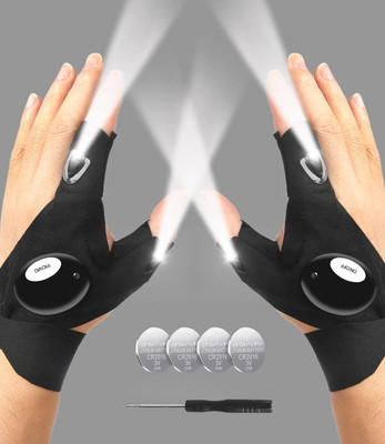 LED Flashlight Gloves, Stocking Stuffers Gifts for Men, Christmas White Elephant