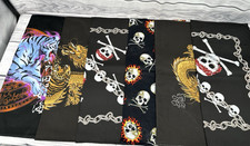 LOT OF 6 VINTAGE 100 COTTON BANDANAS / HANKERCHIEFS-MULTI COLOR-BRAND NEW  18