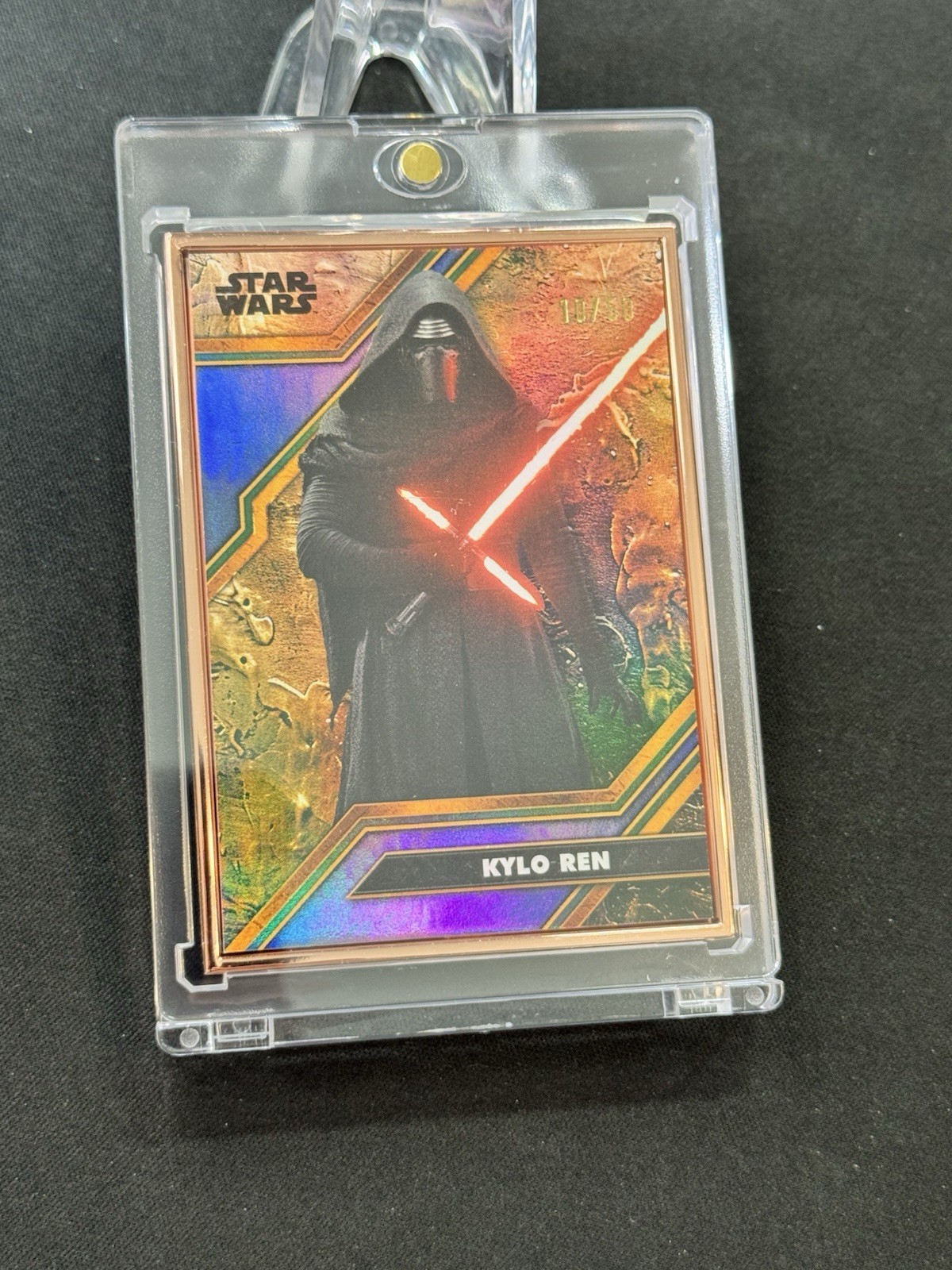 2025 Kylo Ren Topps Star Wars Smugglers Outpost CORTOSIS METAL FRAMED /50 #C-5
