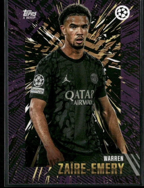 Warren Zaire-Emery 2023-24 Topps Gold UEFA Club Competitions