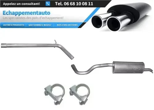 Silencieux arrière Seat Toledo IV TDi silencieux d'échappement anti-bruit 2012-2019