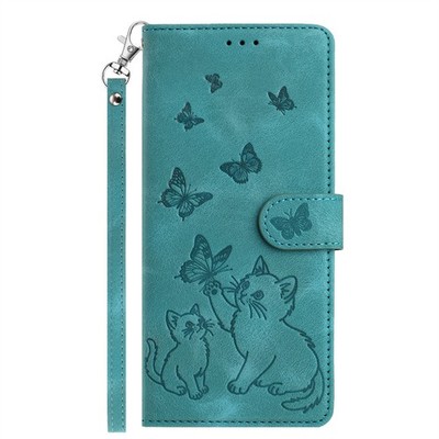 Handyhülle für Samsung A24 A25 A13 A50 A04 A30 S9 Katze geprägt Flip Wallet Case