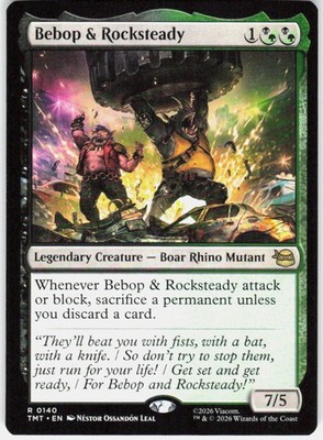Bebop & Rocksteady 140 Teenage Mutant Ninja Turtles Magic the Gathering