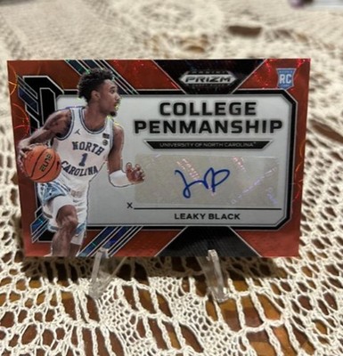 Panini NBA Draft Picks 2023 Leaky Black College Penmanship Red RC Auto /40 C1900