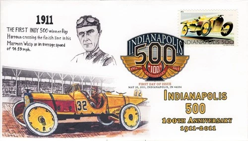 AO 4530-2, 2011, Indianapolis 500, 100 years, First Day Cover, Digital Color Pos