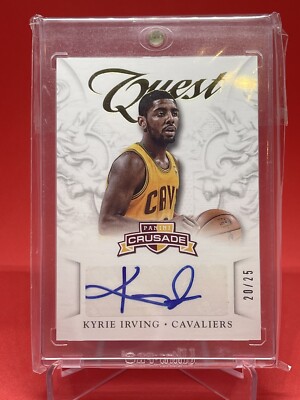 2012-13 Panini Crusade Quest Autographs Kyrie Irving #4 Gold /25