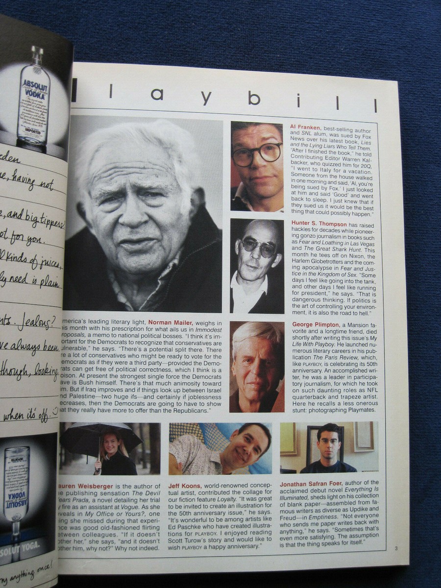 ORIGINAL COLLECTOR'S ED. 5Oth ANNIVERSARY ISSUE of PLAYBOY