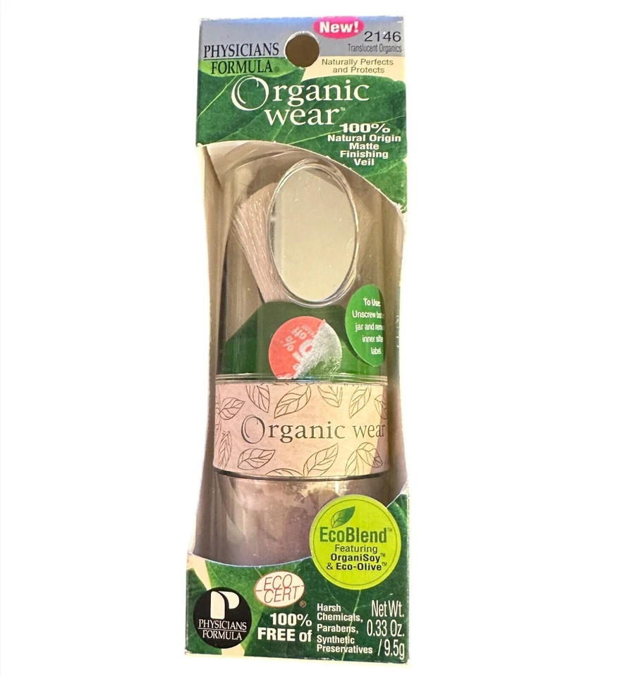 Physicians Formula Organic Wear 2146 TRANSLUCENT ORGANIC 100% Natural With Brush - Image 2 of 3
