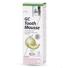 GC TOOTH MOUSSE MELON TOPICAL TOOTH CREAM WITH RECALDENT 1 TUBE OF 40 GM