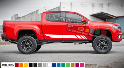 Aufkleber Grafik Seitenstreifen für Chevrolet Colorado 2012 2017 Racing Rocker Spiegel