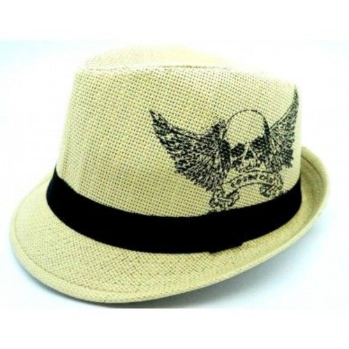Natural Straw Trilby Fedora Panama Hat 