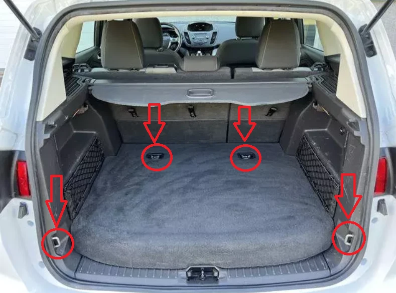 Red de carga organizadora estilo piso maletero trasero red para Ford C-Max 2013-2018 nueva Foto 3 de 4