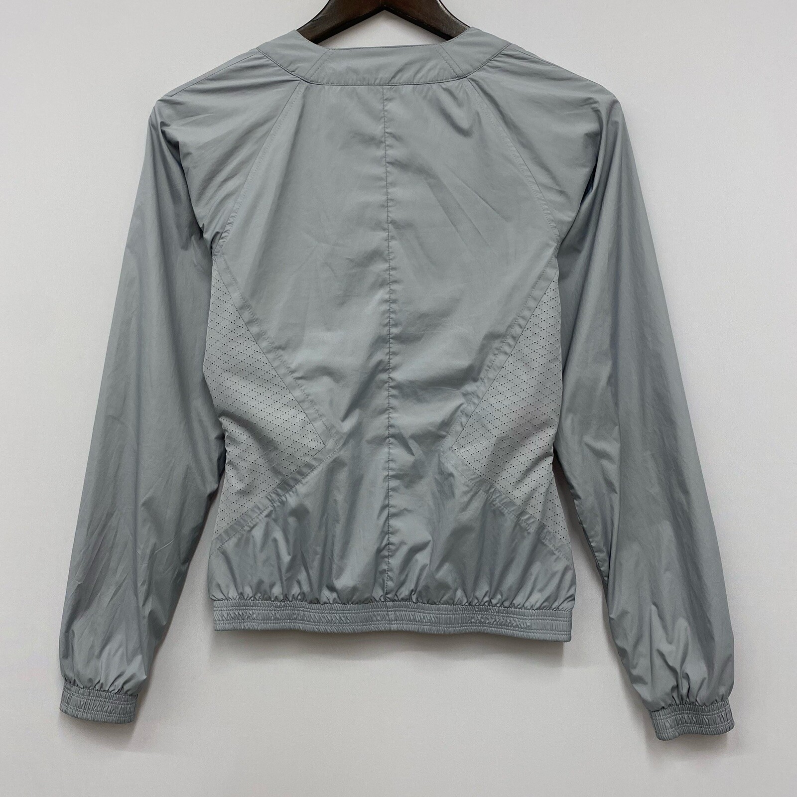 SACAI X NIKE Giacca a vento leggera Nike donna XS grigio arancione poliestere zip tasca