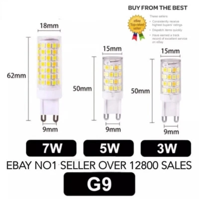 MARKENLOS Bombilla LED G9 Blanco Cálido Frío 3W 5W 7W Larga Vida Alto Ahorro Energético