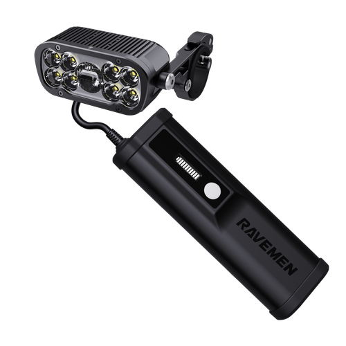 RAVEMEN XR6000 Faro Bicicleta Delantero 6000Lúmenes Lámpara Recargable Inalámbrico - Imagen 2 de 13