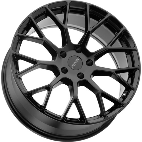 16x7 +40 Petrol P2B 5x4.5 Gloss Black Wheels (Set of 4) - Picture 2 of 2