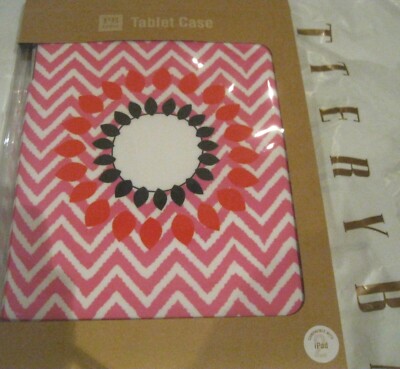 Pottery Barn PB Teen Tablet Case For IPAD 2 compatable Pink Zig zag  NIB Chevron