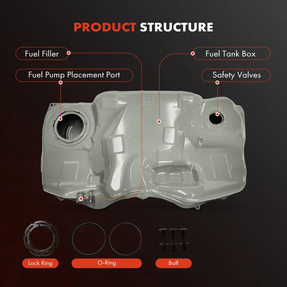 16.5 Gallons Tank for Ford Fusion Lincoln MKZ 2007-2012 Mercury Milan 07-11 AWD - Image 2 of 4