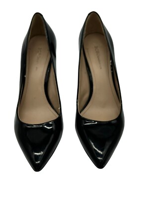 BCBGeneration Patent Leather Pointed Toe Heels Pumps Womens Size 9.5M Black