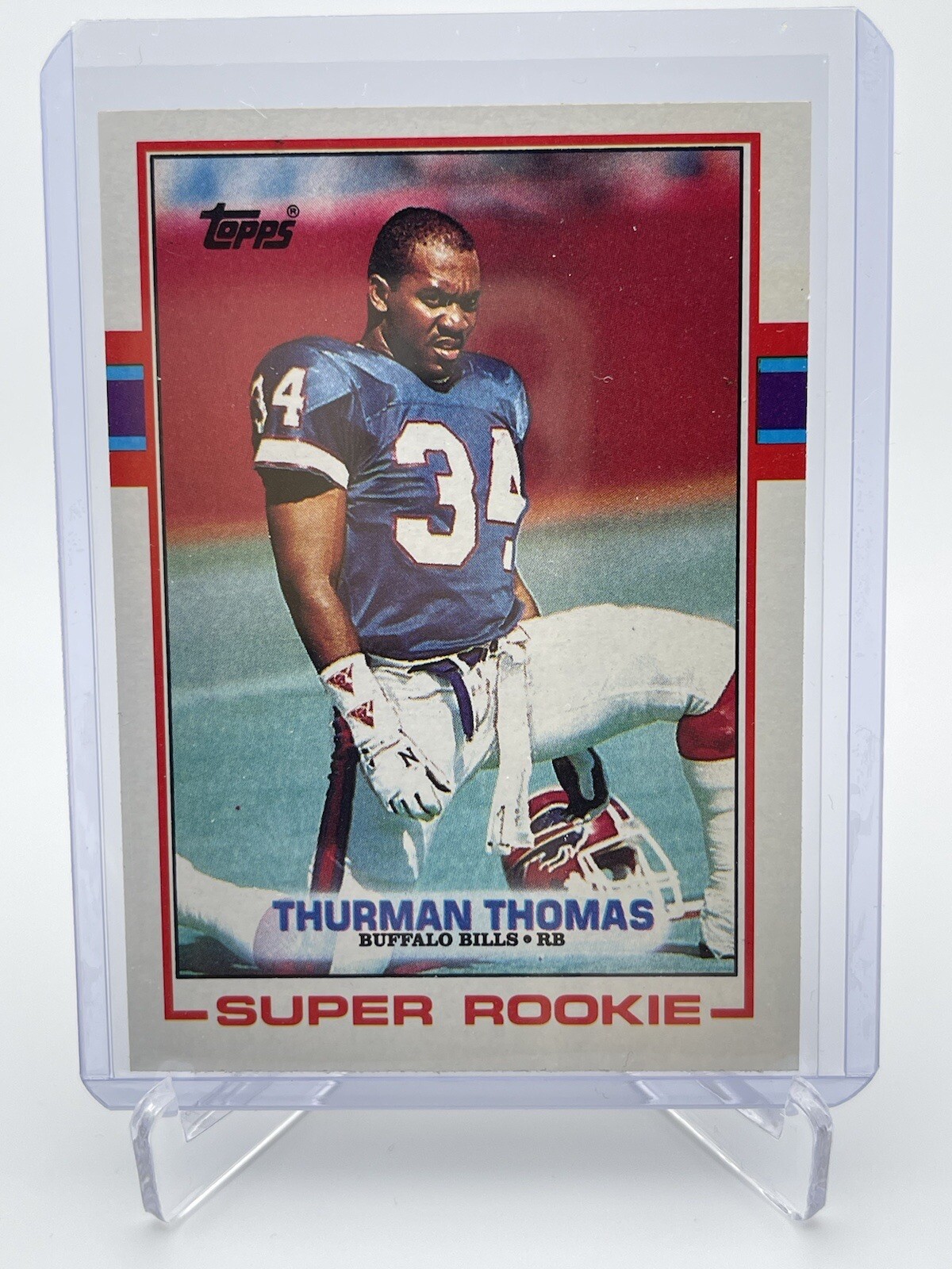 THURMAN THOMAS Topps 1989 Rookie Card RC BUFFALO BILLS #45 RC NFL