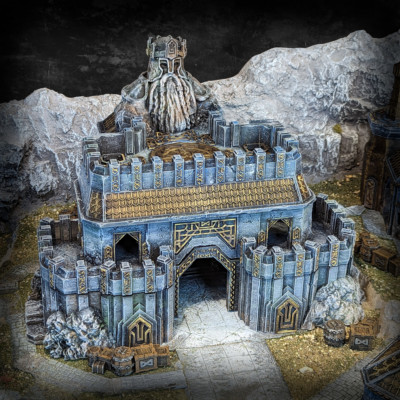 Kingdom of Durak Deep Great Hall Conquest Creations MESBG Tabletop Terrain 28MM