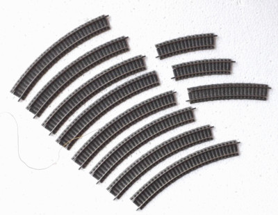 FLEISCHMANN PROFI - LOT 11 CURVED RAILS R 356.5 - 6120 6122 6131