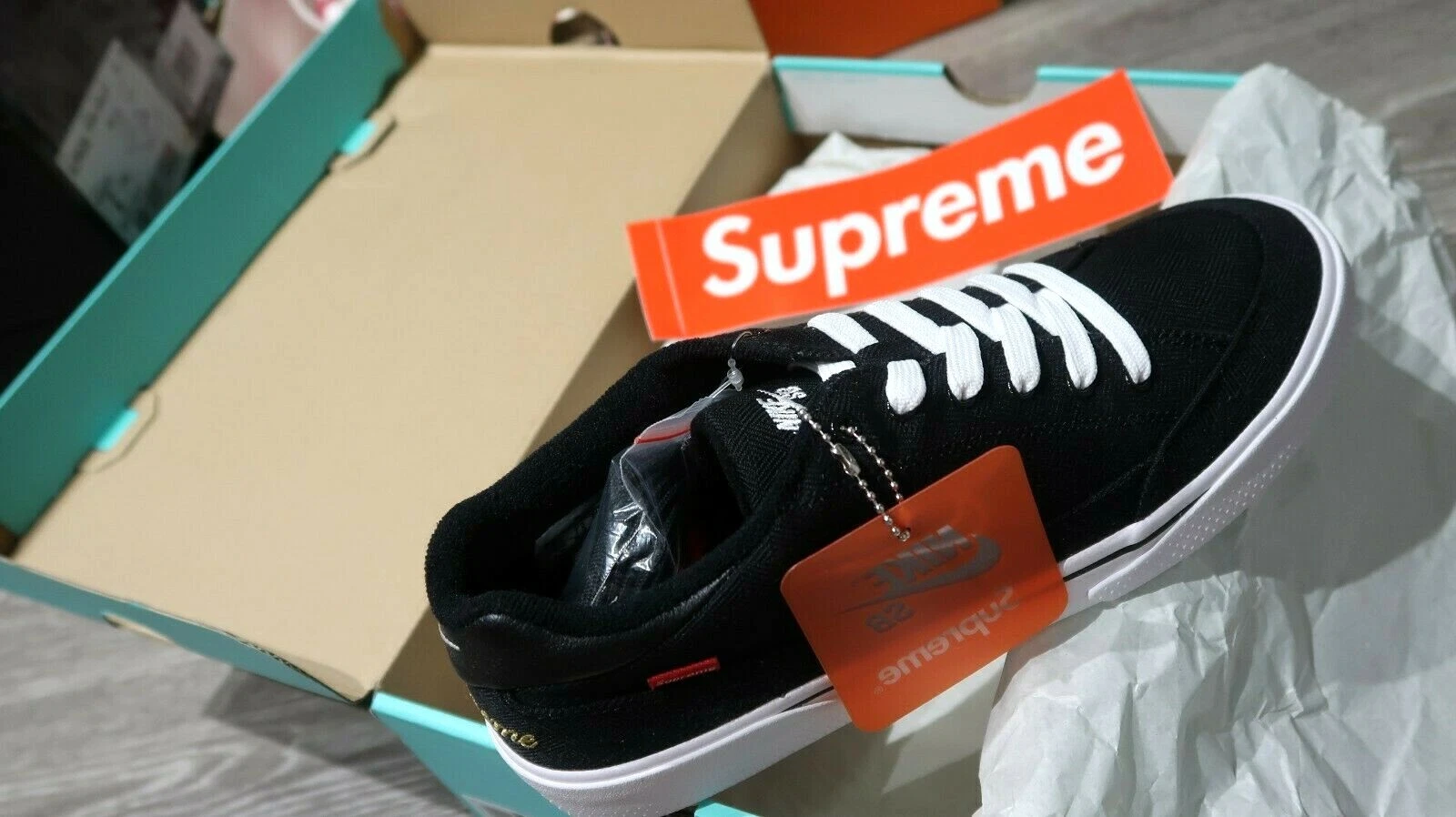 Nike SB X Supreme GTS QS noir homme taille 8,5 801621 001 avec achat original 