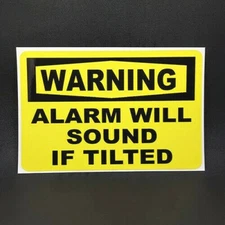 GUN SAFE ALARM DECAL, VINYL STICKER, GUN SECURITY WARNING 6" x 4"