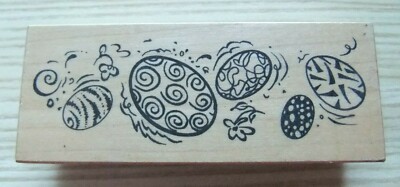 PSX ~ G-2314 Easter Eggs Rubber Stamp ~ F2