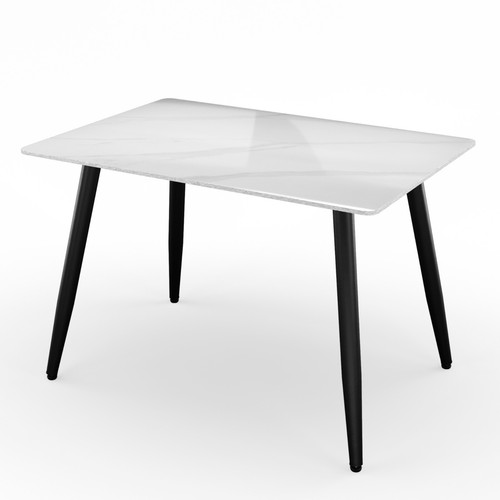 Ceramic Rectangle Table Chairs Modern 4 Person Seater Kitchen Dining Room 120cm - Imagen 25 de 43