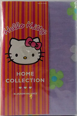 Hello Kitty Curtain Valance 80'' x 13''  Sanrio 1999 HomeCollection Lavender Print
