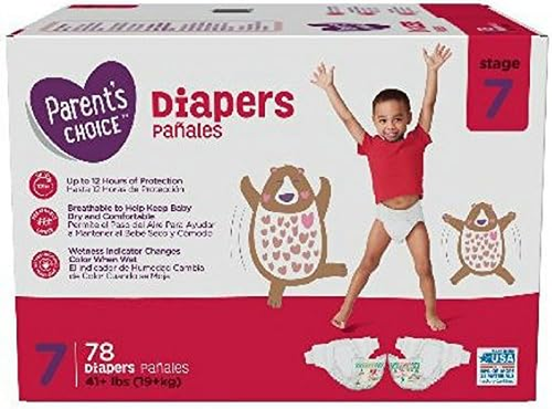 Diapers (Size 7, Count 78, Pack of 1) - Picture 11 of 12