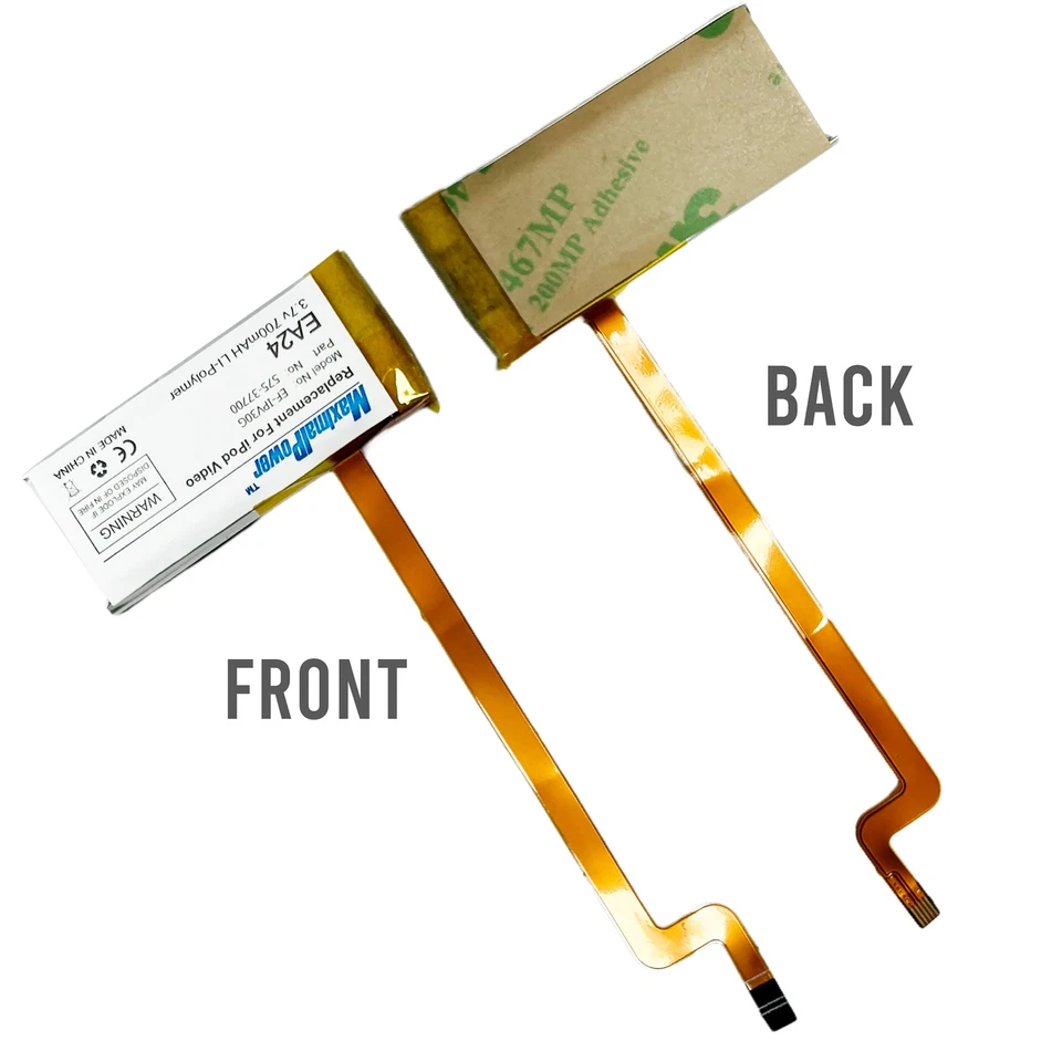 Replacement Non-OEM Battery for Apple iPod Video/ Classic 30GB - Image 4 of 4