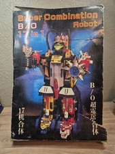 Super Combination Robot B/O 17 in 1 Transformer Voltron Sentai Mismatch Toy 1985