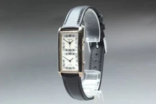 Vintage 1995 Near MINT Seiko Lucent 1F2W-5A00 Tank Dual Time Ladies Watch JAPAN