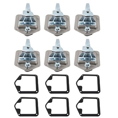 6x Folding T-Handle Lock Schloss for Caravan Toolbox 120 mm (L) x 124 mm (W) NEW