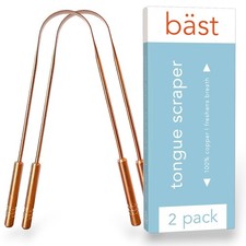 Tongue Scraper 100 Copper 2 Pack Premium 2 Count Pack of 2 